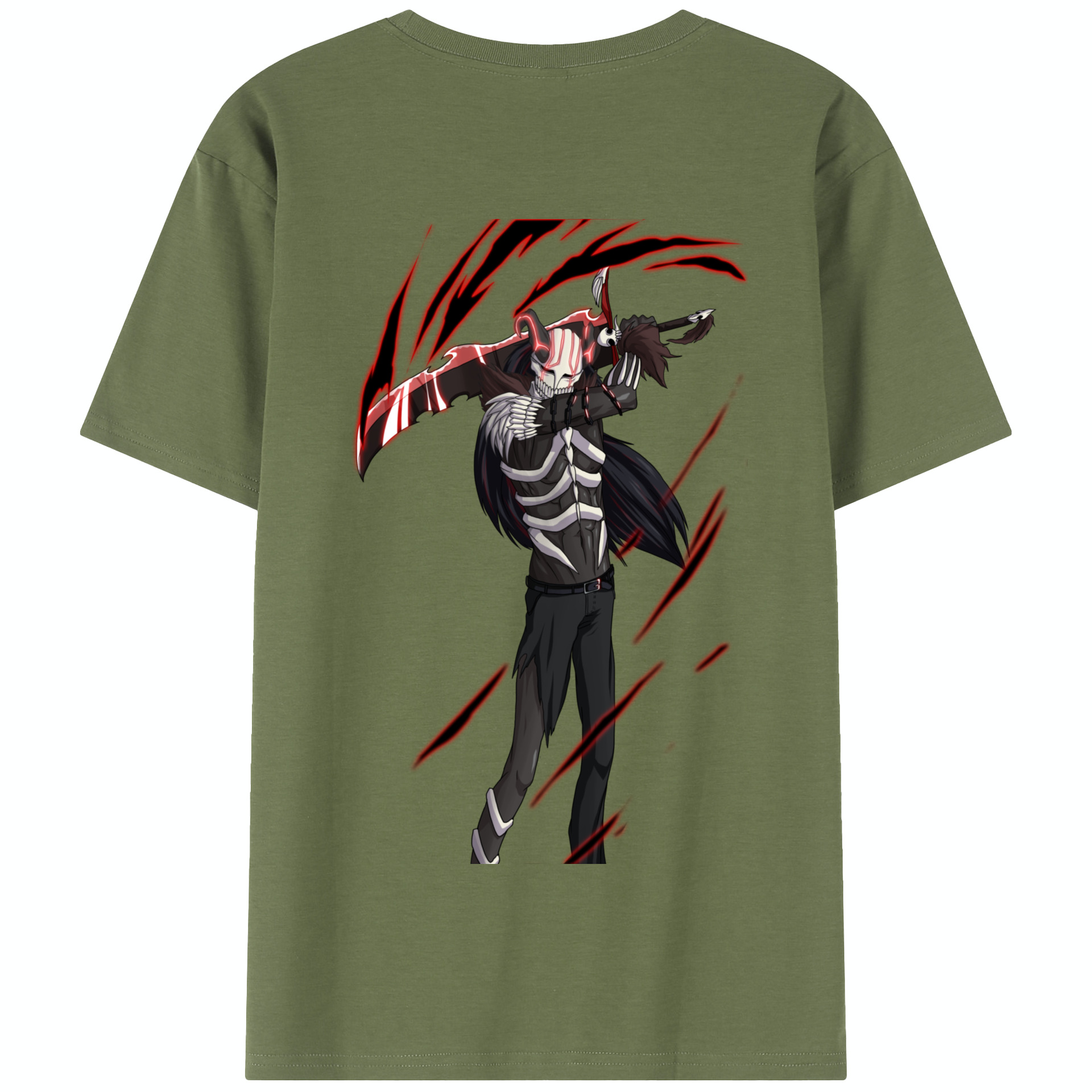 （画像用） ブリーチ 黒崎一護（くろさき いちご）BLEACH Kurosaki Ichigo 綿100％半袖Tシャツ（背面プリント）